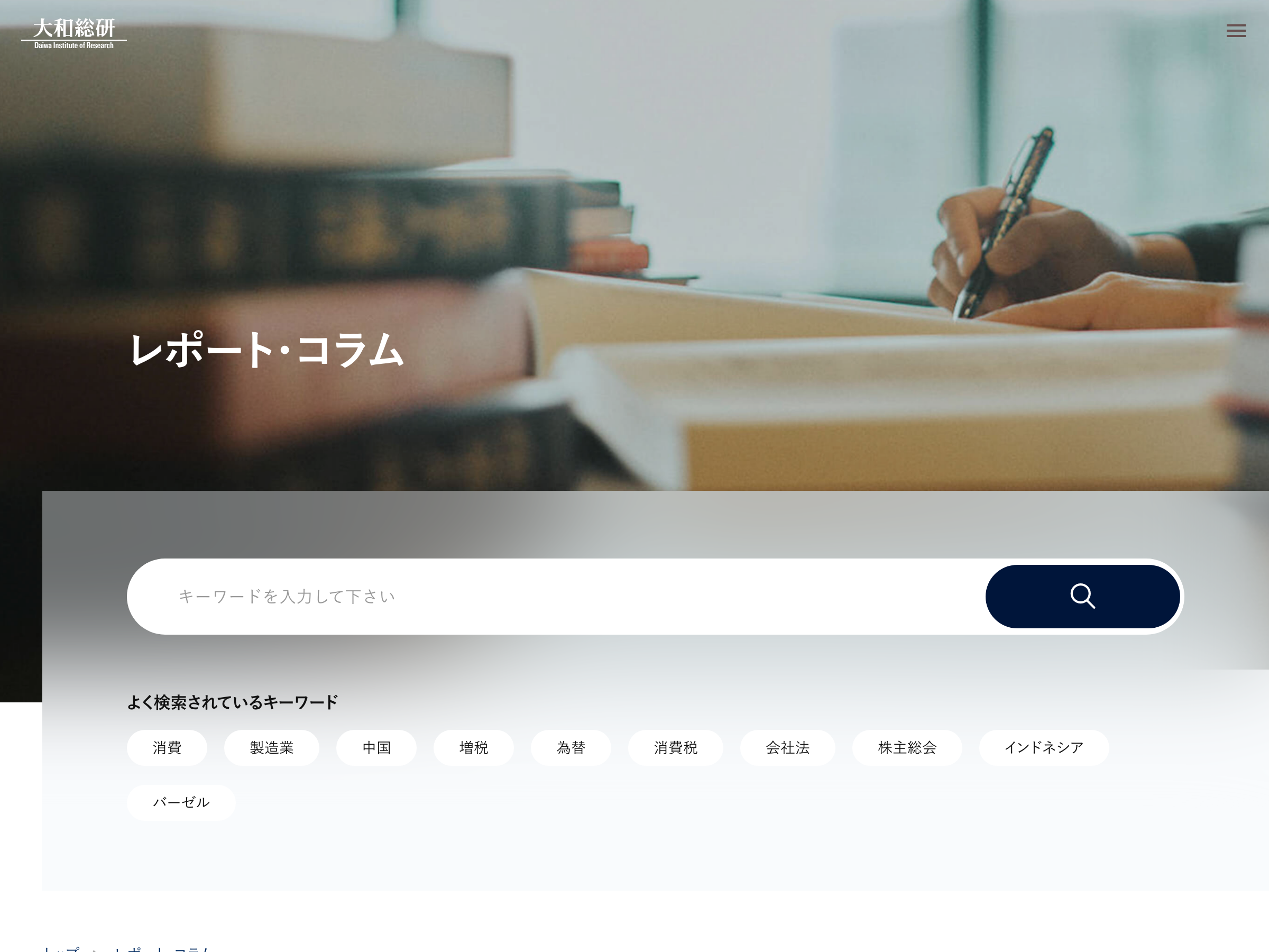 大和総研レポート のスクリーンショット